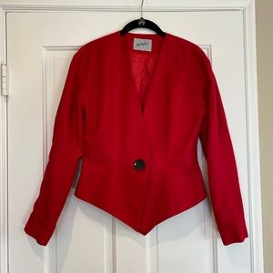Vintage 80s Red Jacket - perfect for the holidays!!!